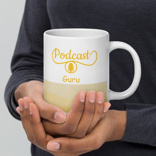 Podcast Guru Classic White Glossy Mug
