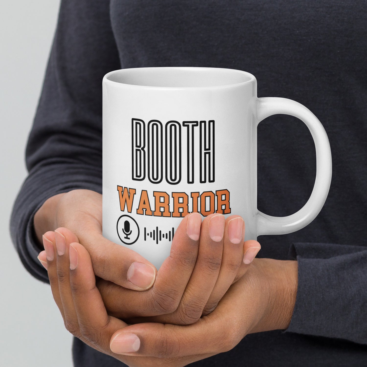 Booth Warrior Orange: Classic Ceramic White Glossy Mug